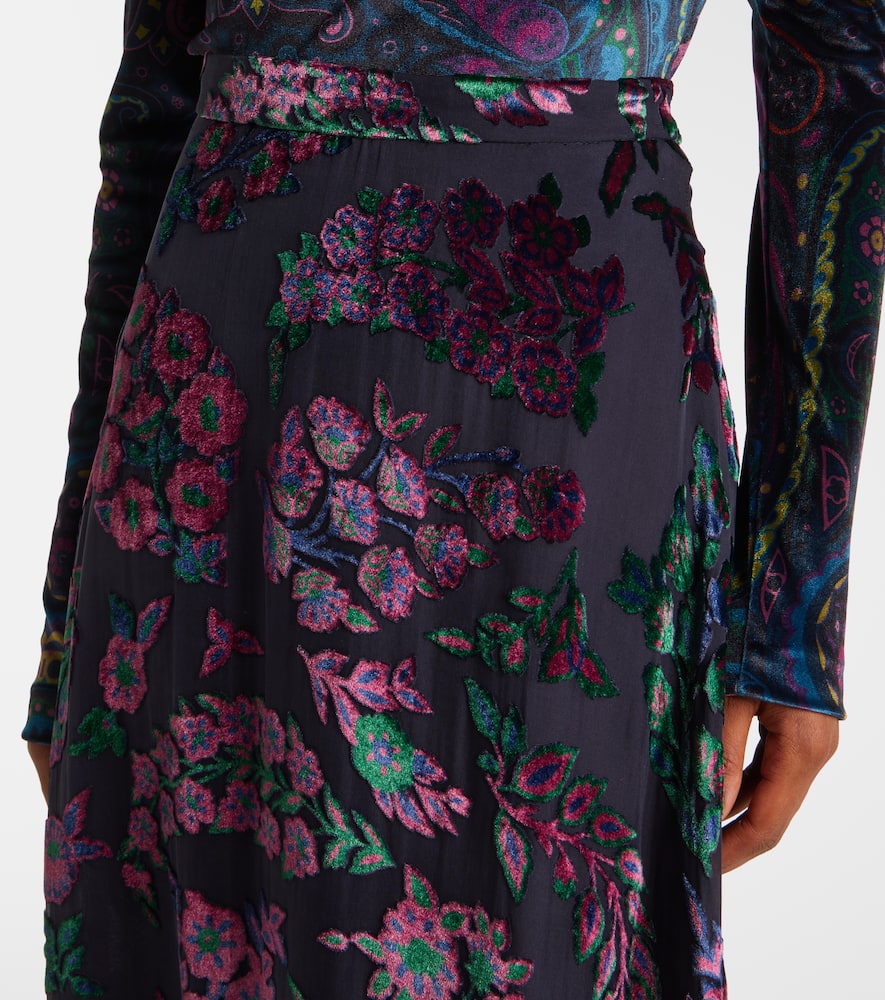 Floral maxi skirt