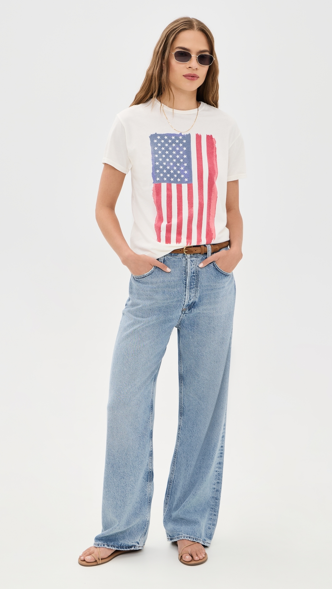 USA Vertical Flag Relaxed Tee AWH