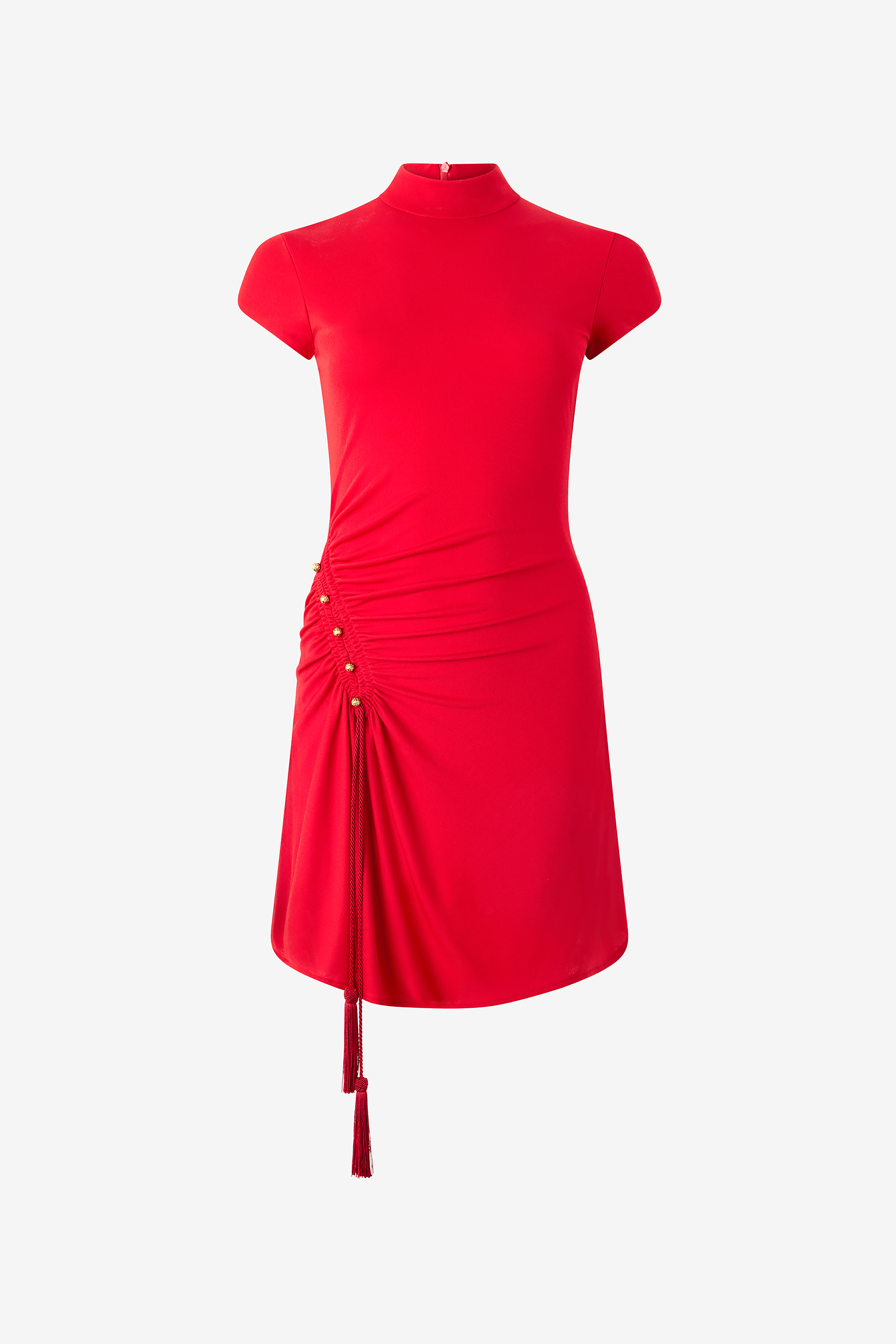 Mini Dress With Ruched Detail