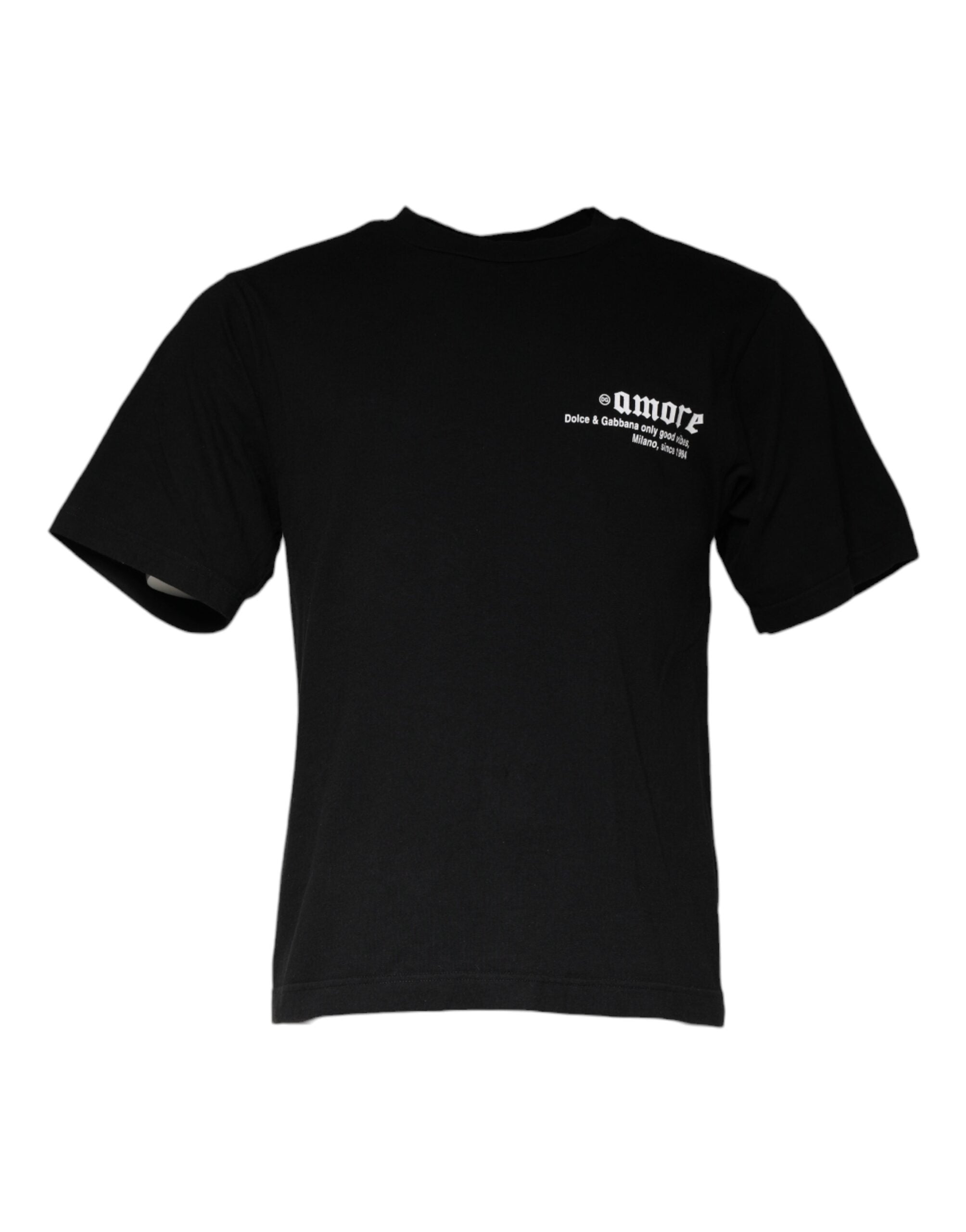 Logo-Graphic Cotton T-Shirt — Black