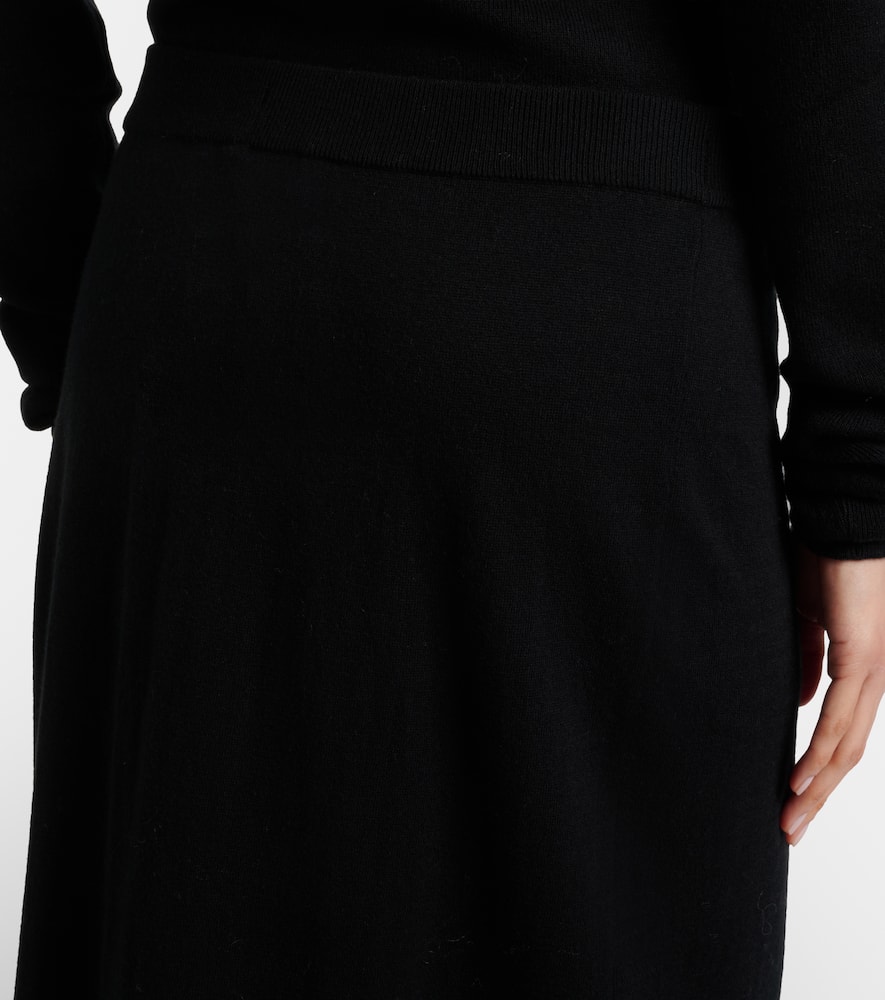 Charlotta cotton and cashmere maxi skirt