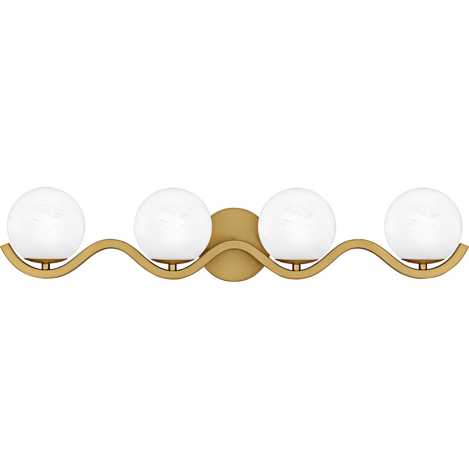 Aged Brass Bathroom Vanity Light from the Spherical Collection