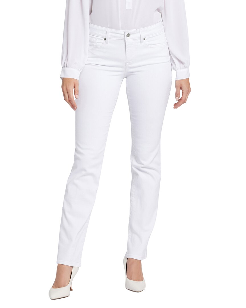 Marilyn Optic White Straight Leg Jean