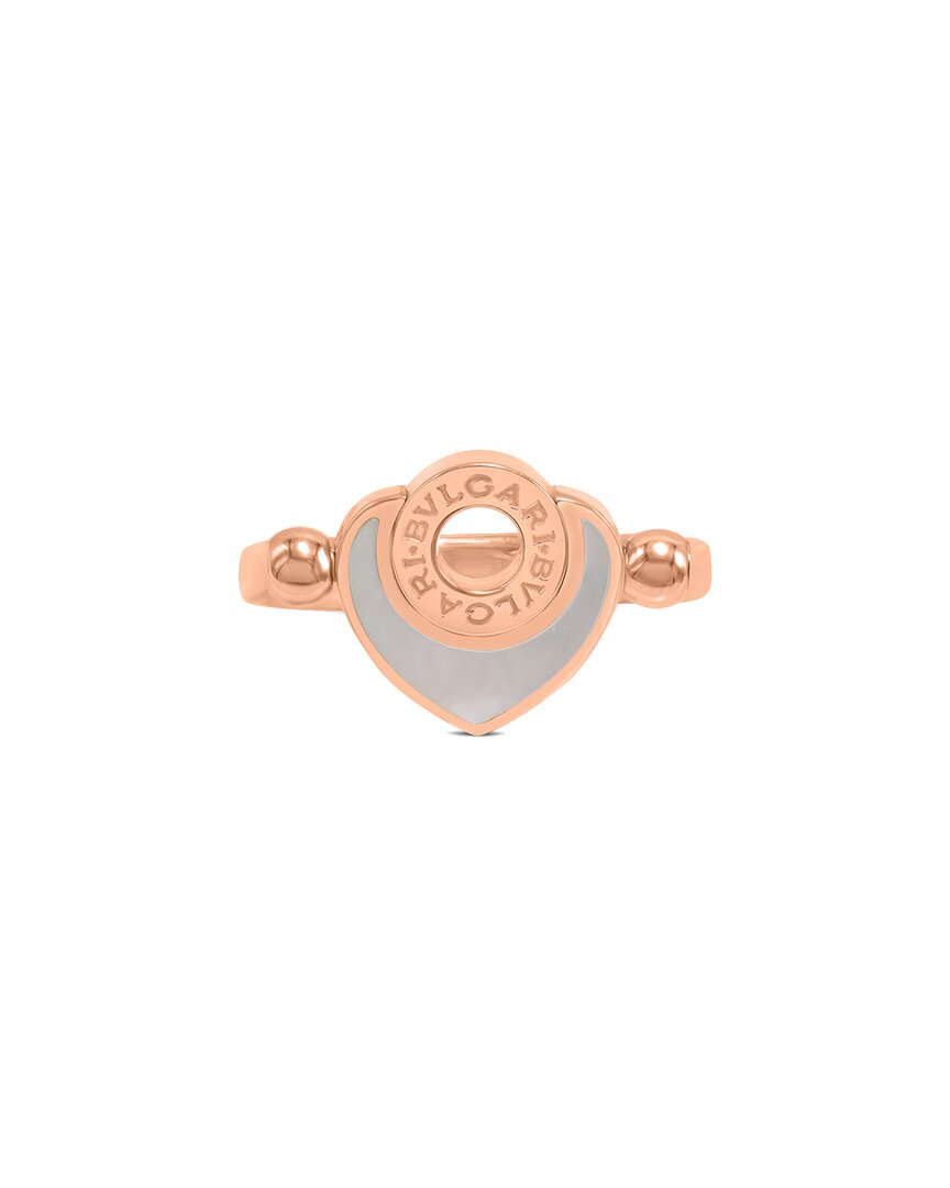 18K Rose Gold White Chalcedony Ring