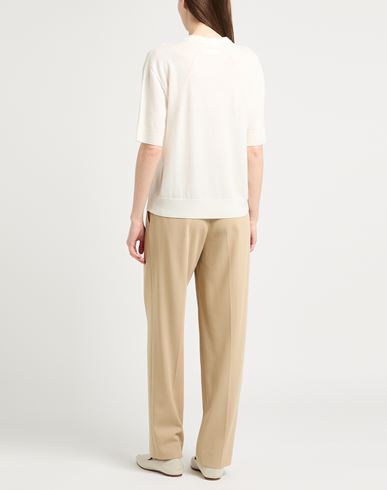 Woman Sweater Cream Size 2 Wool