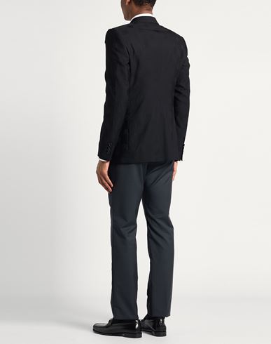 Man Blazer Black Size 38 Wool, Virgin Wool