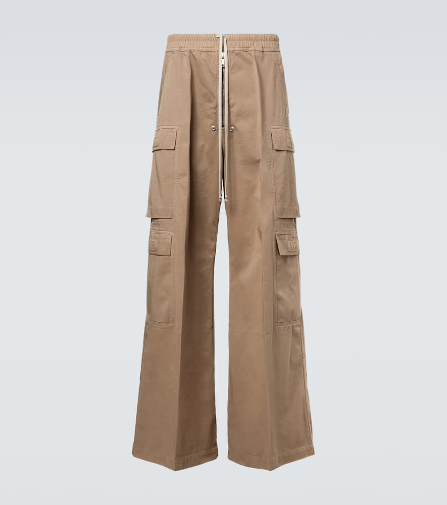 DRKSHDW cotton flannel cargo pants