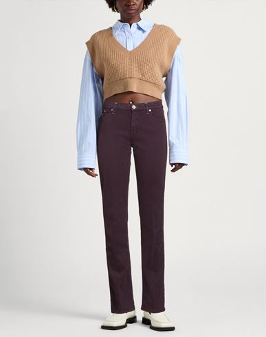 Jacob Cohёn Woman Jeans Plum Size 33 Cotton, Elastane