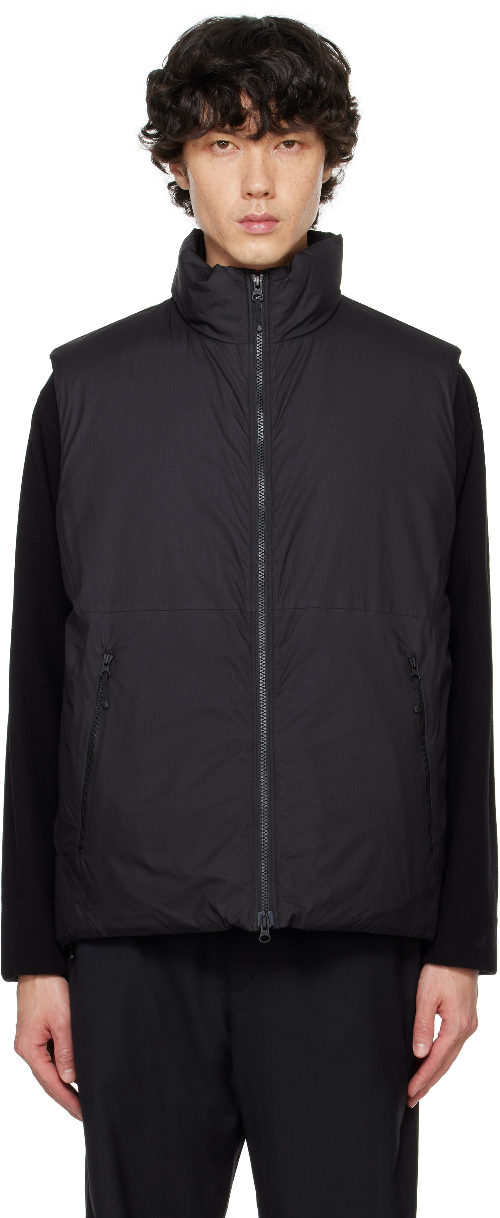 Goldwin Black WINDSTOPPER BY GORE-TEX LABS Puffy Vest