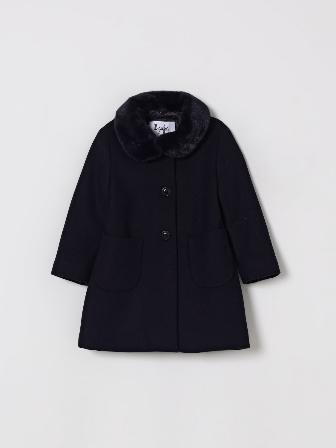 Coat Kids color Blue