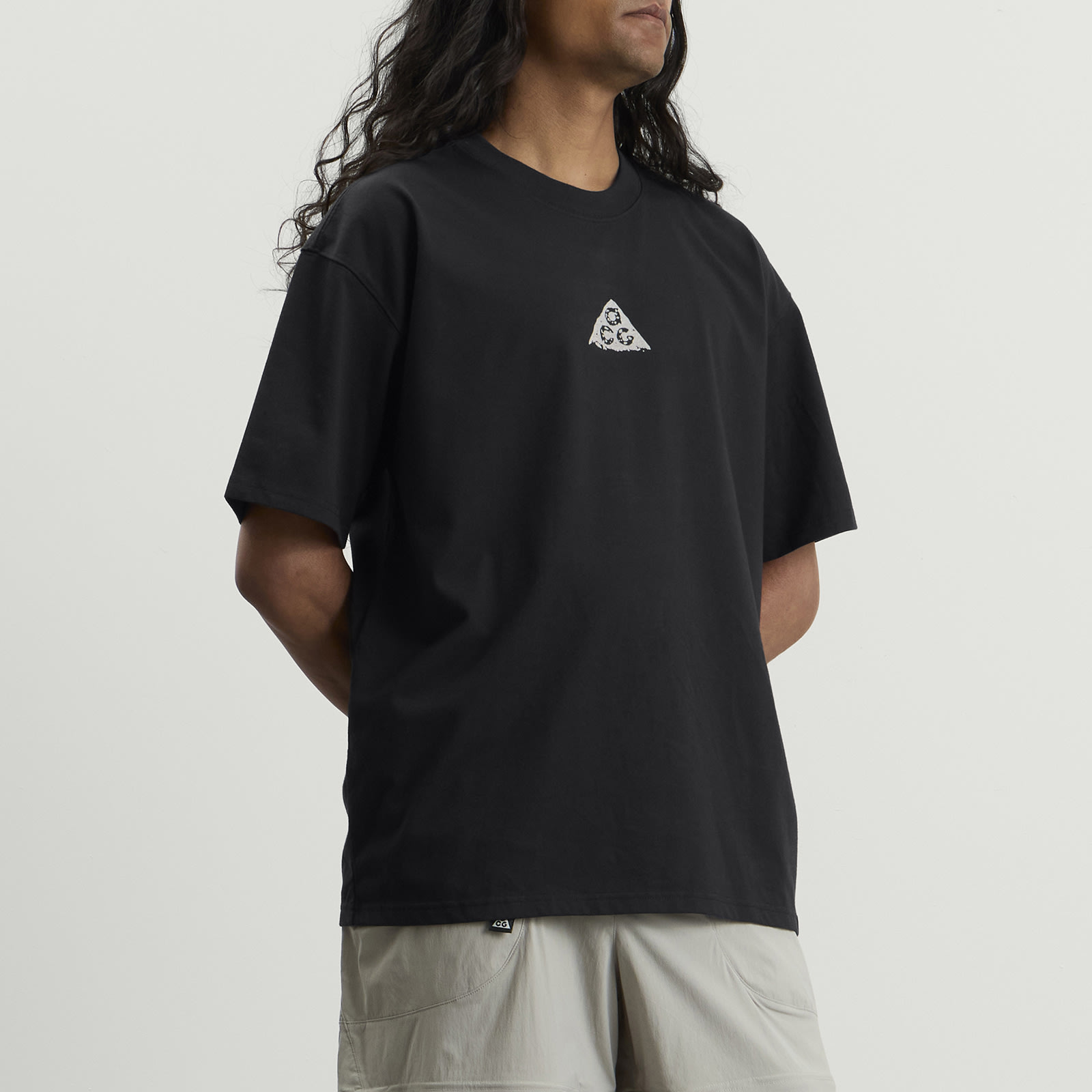 Men's ACG Stacked Rocks T-Shirt in Black/Light Orewood Brown