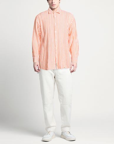 B. d.baggies Man Shirt Orange Size XL Linen