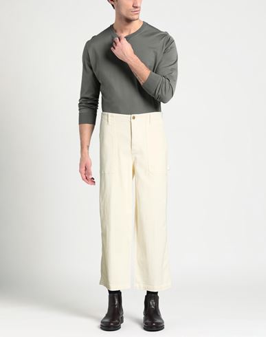 True Nyc Man Pants Ivory Size 31 Cotton, Elastomultiester, Elastane