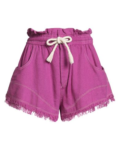 Woman Shorts & Bermuda Shorts Mauve Size 2 Silk, Polyester