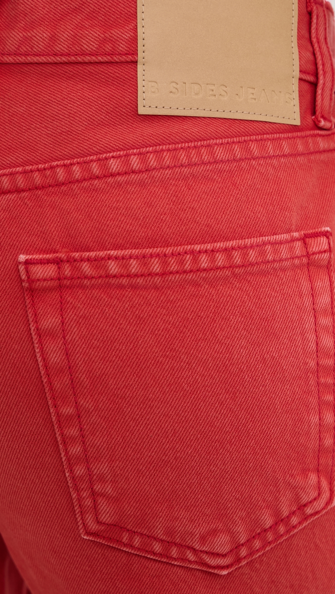Charlot Split Hem Jeans Faded Tomato Overdye