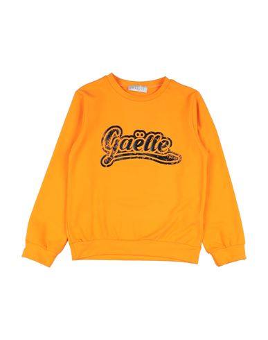 Kid Boy Sweatshirt Orange Size 14 Cotton, Elastane