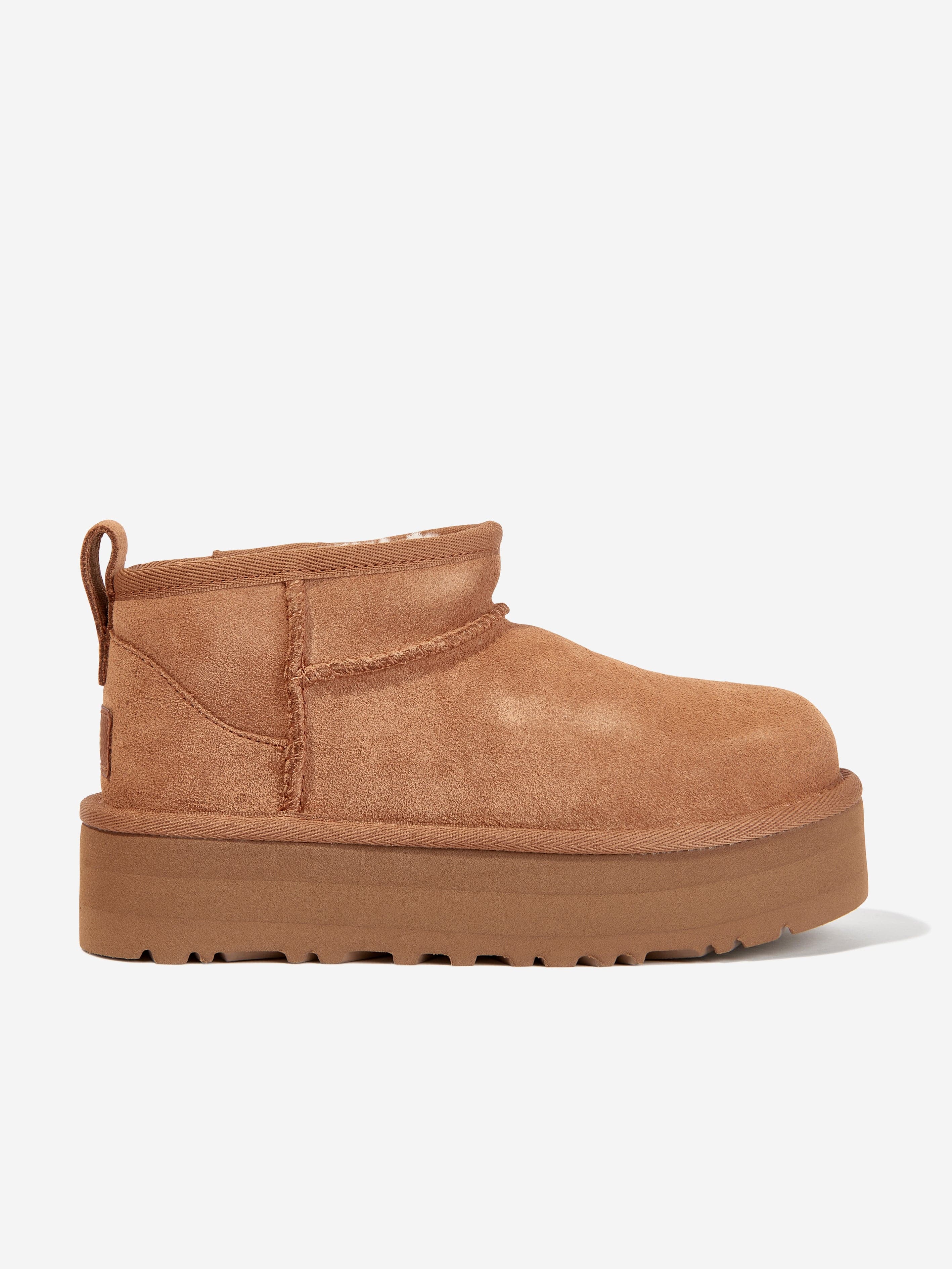 UGG Girls Classic Ultra Mini Platform Boots in Brown EU 38 UK 5 US 6