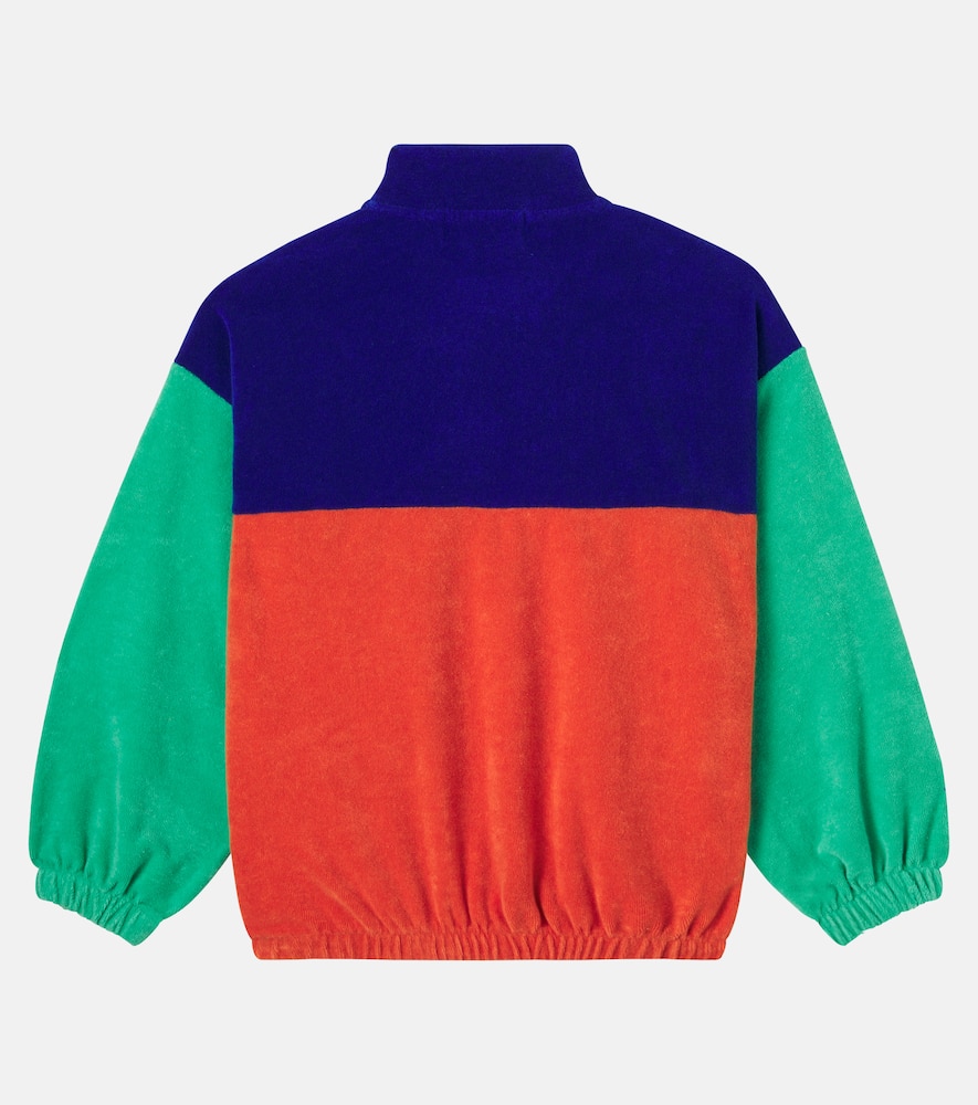 Cotton-blend terry sweatshirt