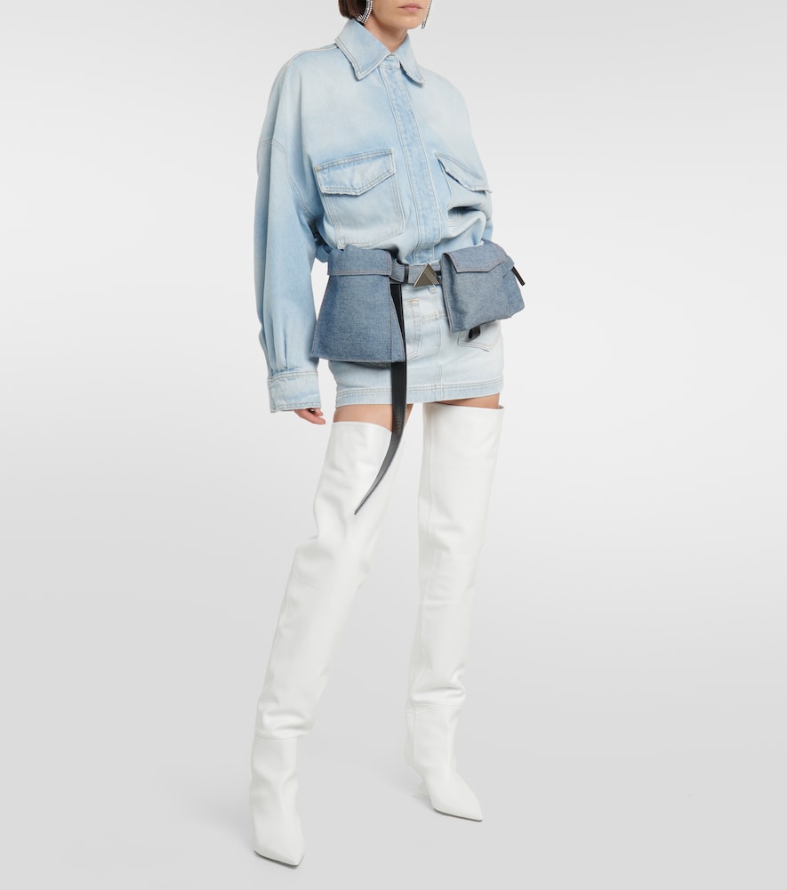 Denim miniskirt
