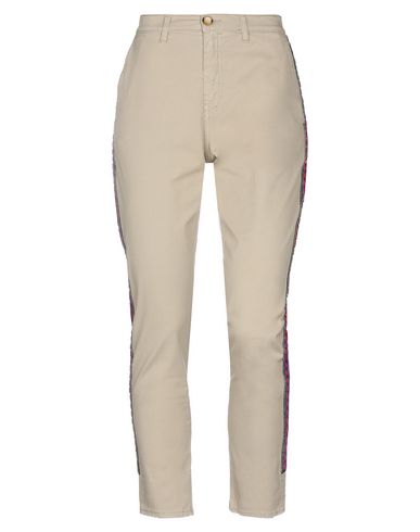 P_jean Woman Pants Beige Size 25 Cotton