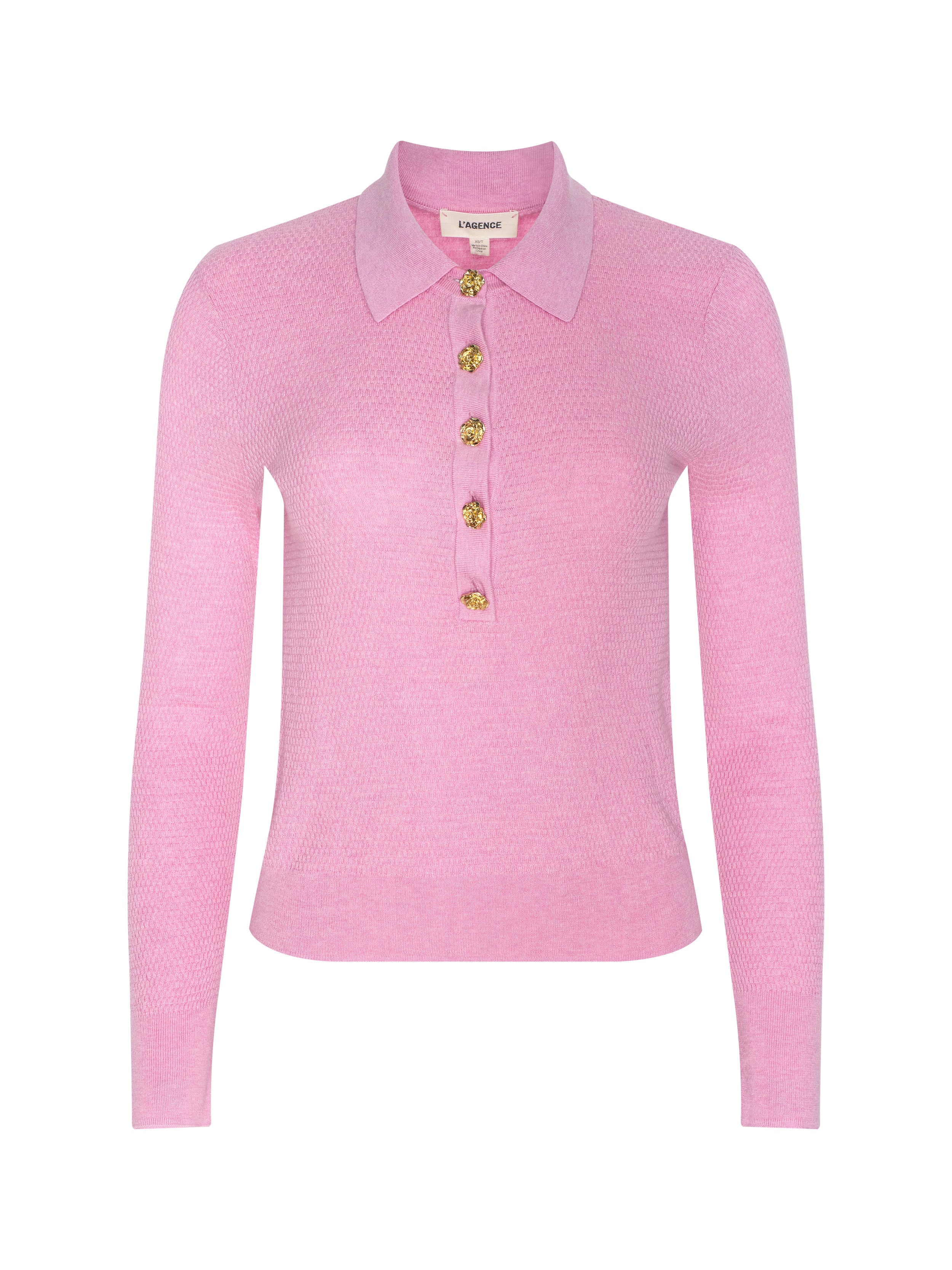 Sterling Sweater In Fondant Pink/gold Rose