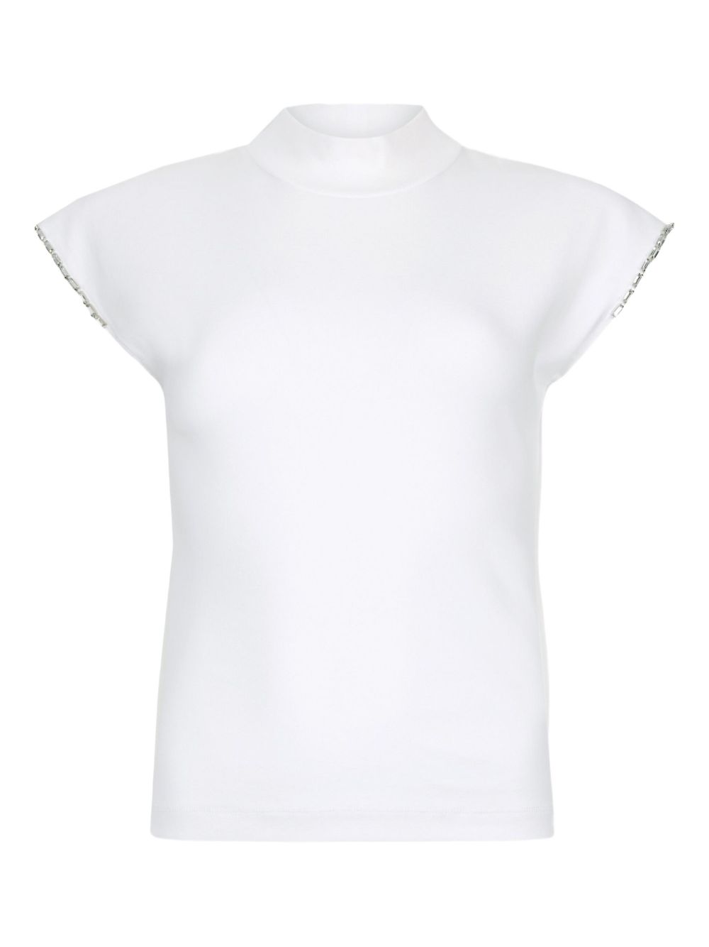 Rhinestone-embellished T-shirt - White