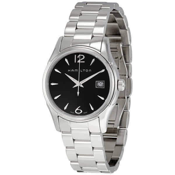 Jazzmaster Black Dial Stainless Steel Ladies Watch H32351135
