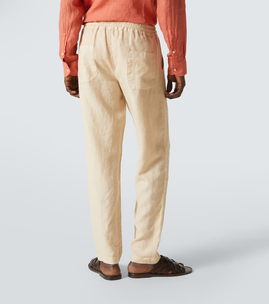 Linen straight pants