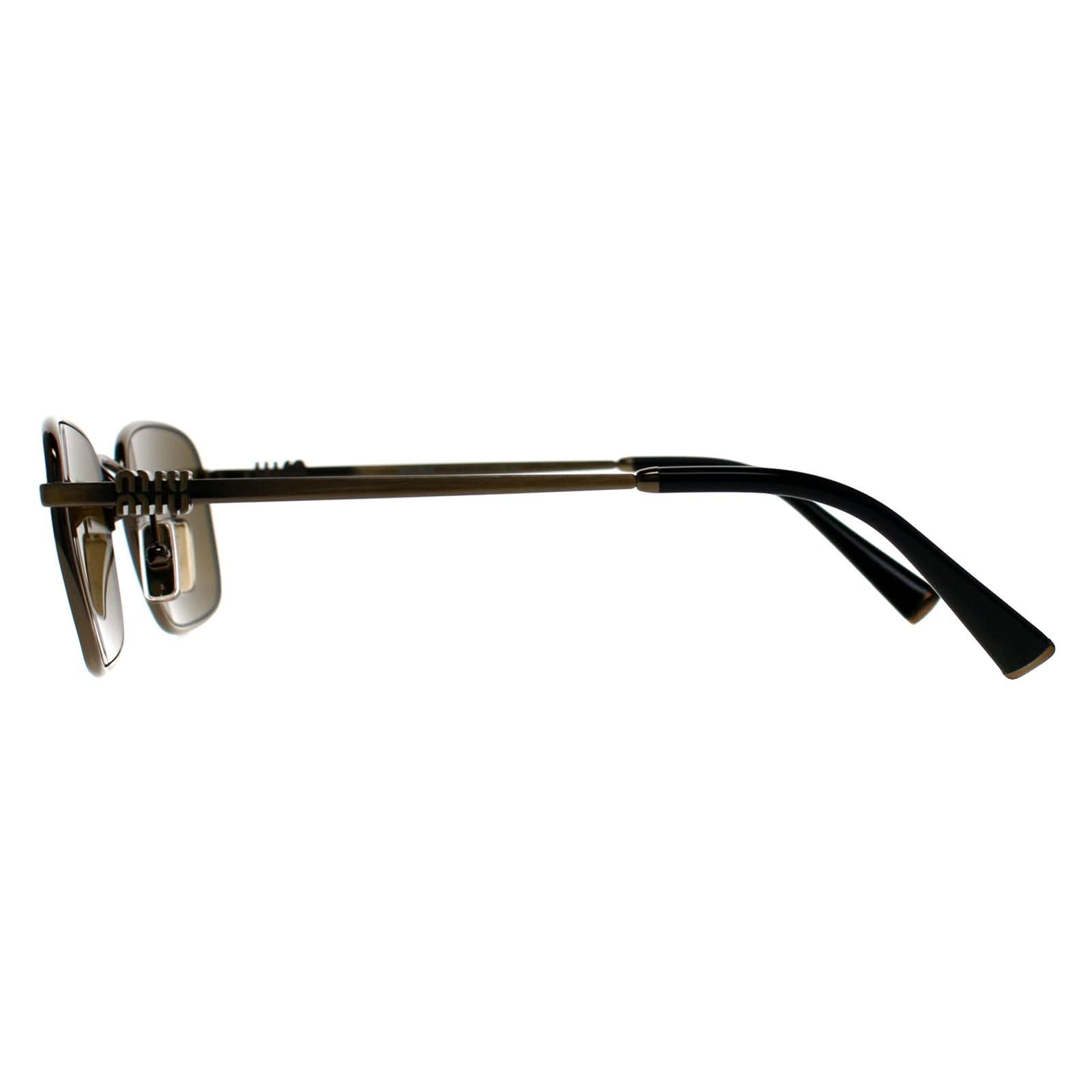 Miu Miu Women's Rectangle Old Gold Dark Brown MU53A
