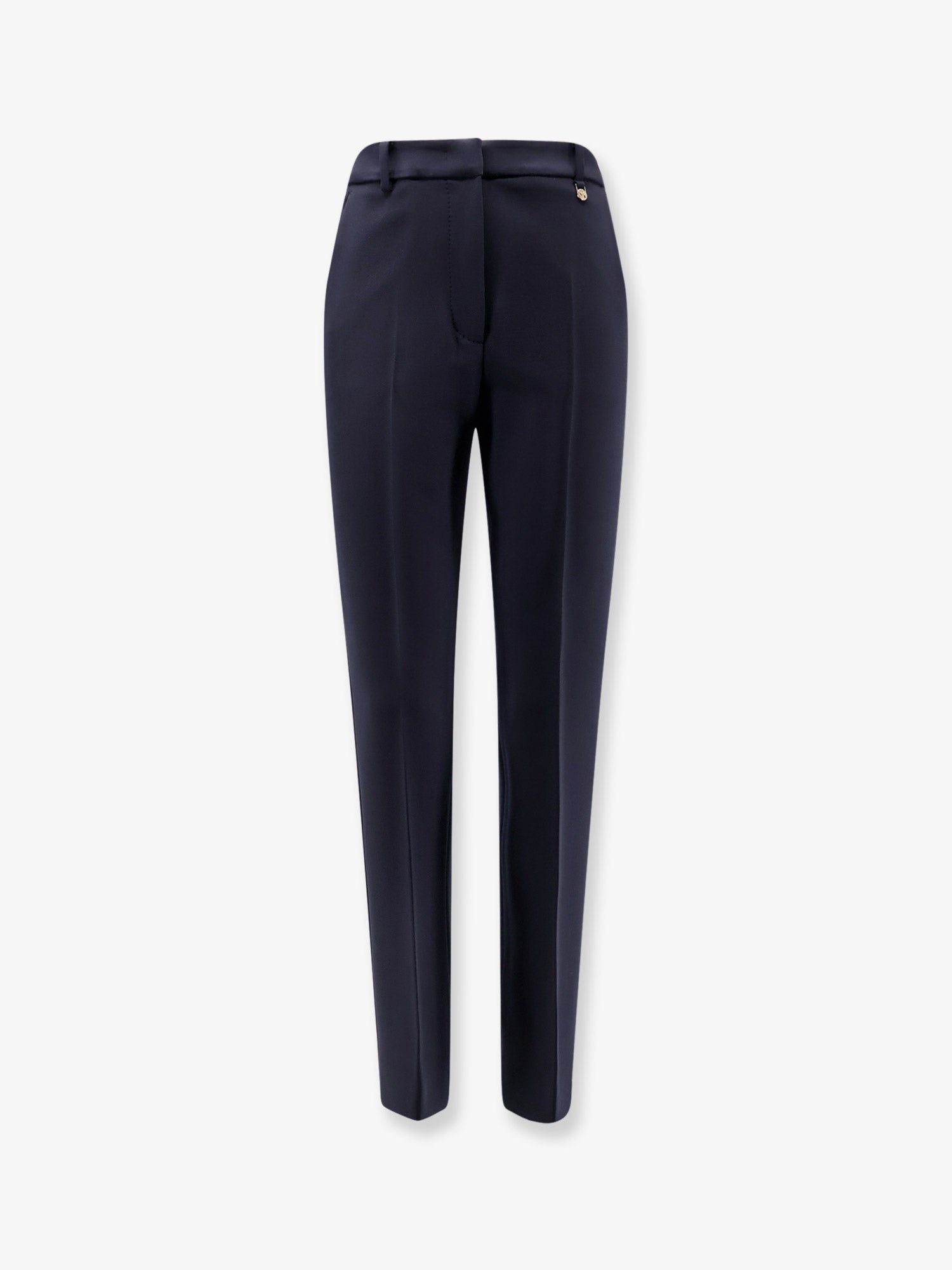 Virgin Wool Tailored Trousers — Blue