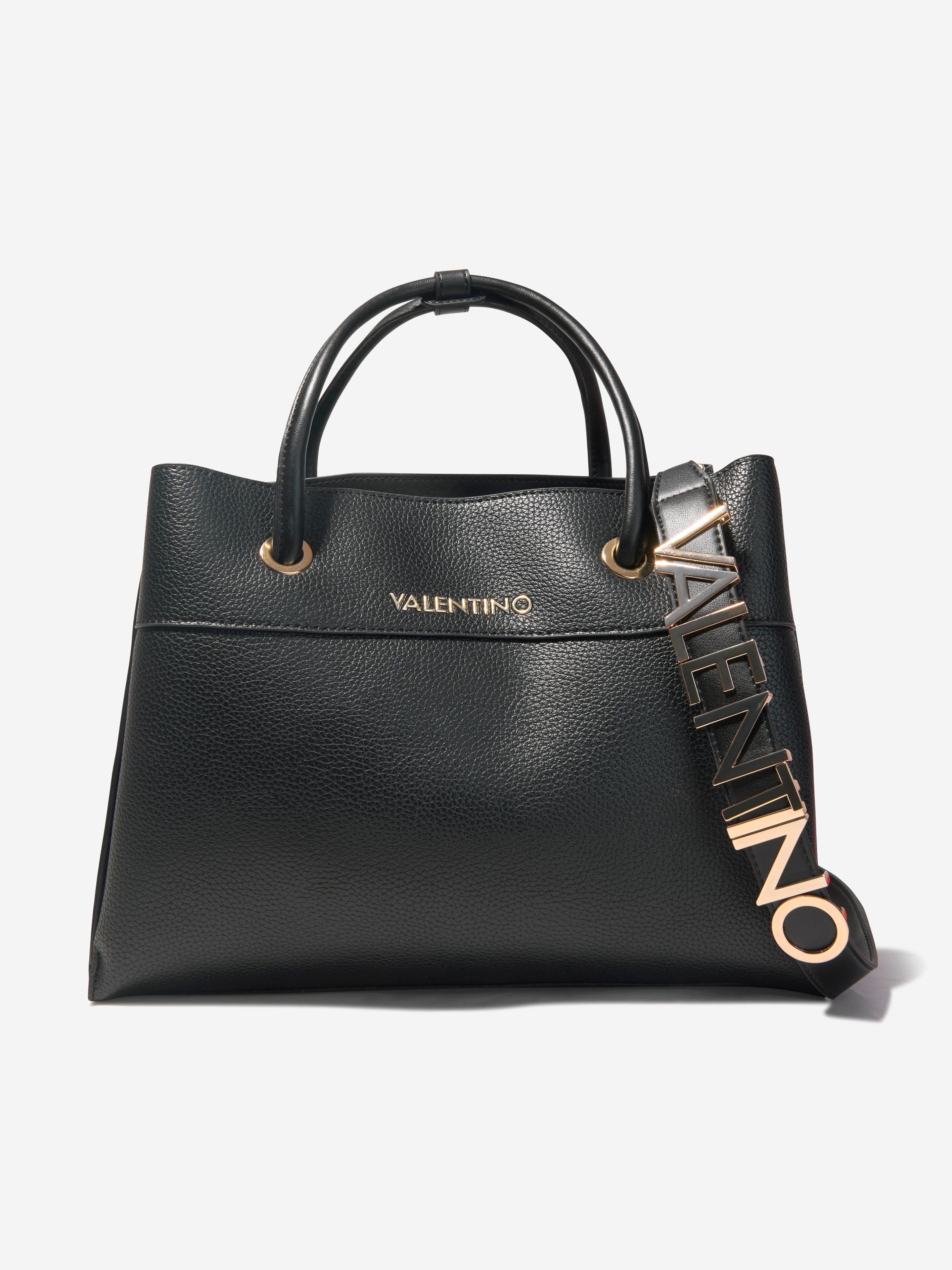 Valentino Girls Alexia Shopping Bag in Black (W:35cm) One size