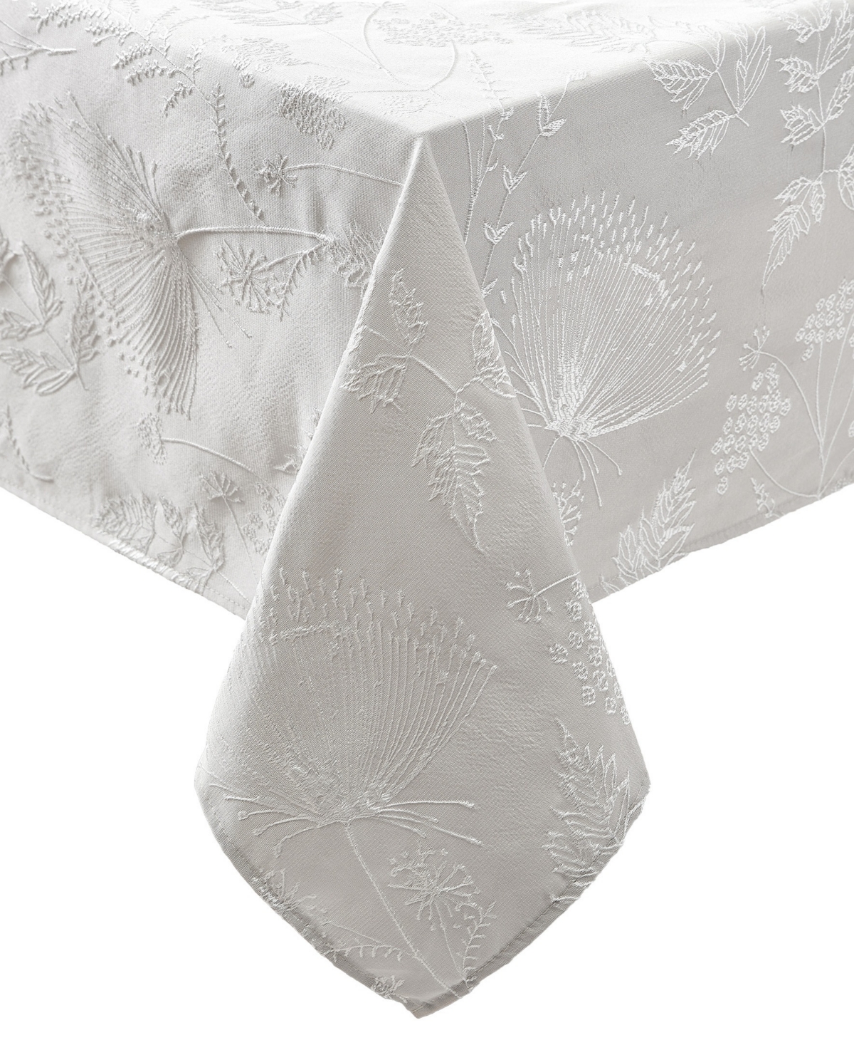 "Raised Woven Tablecloth, 60"" x 84"" - Cynthia Beige"