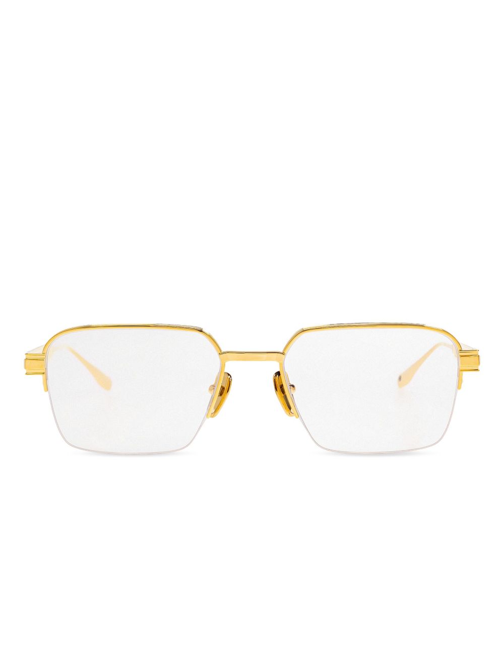 Balmain Eyewear rectangle-frame glasses - Gold
