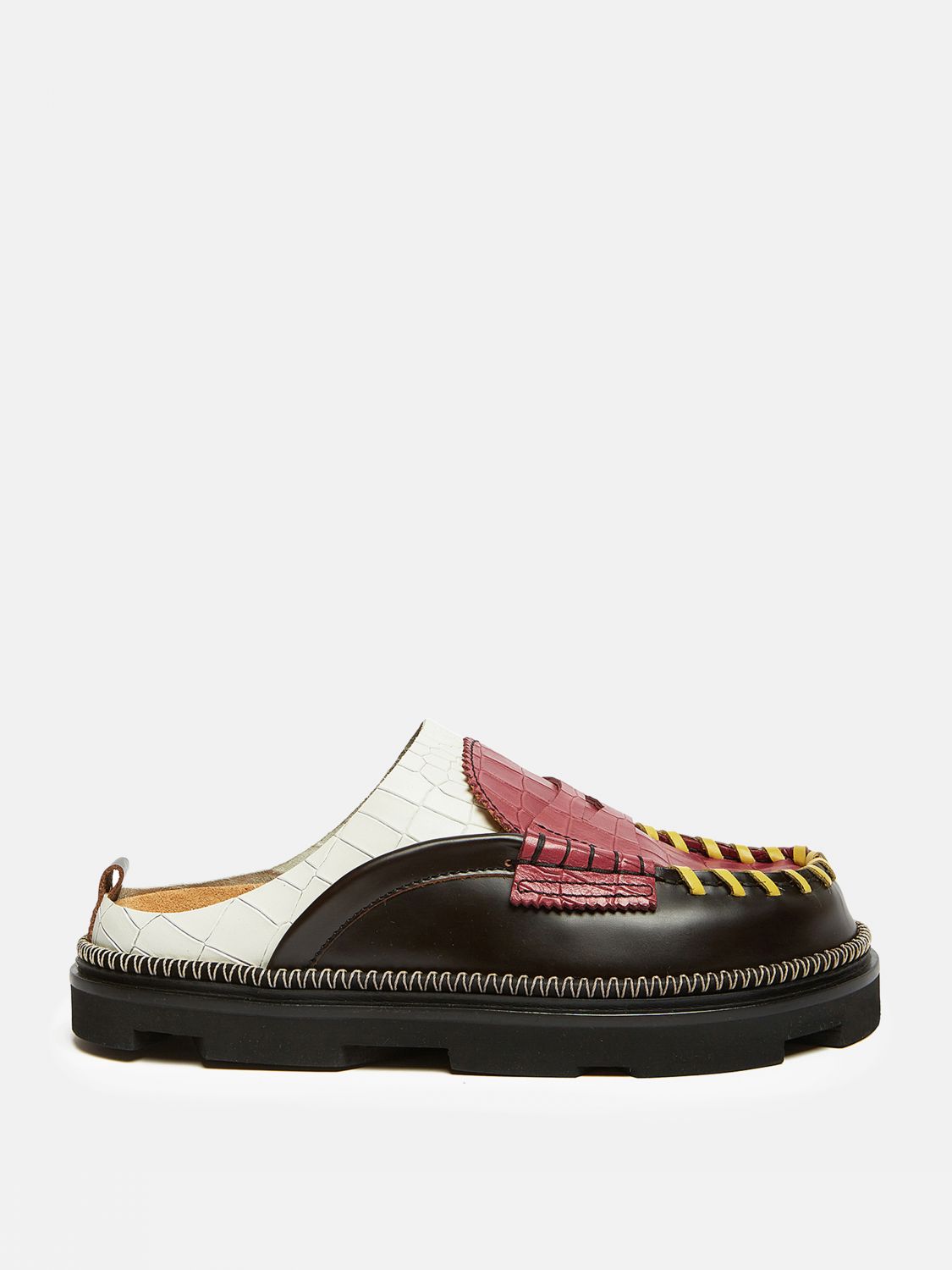 College Chunky mules - Red