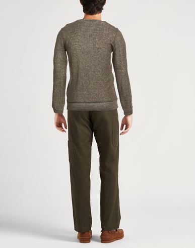 Patrizio Piscaglia Man Sweater Military green Size 38 Linen