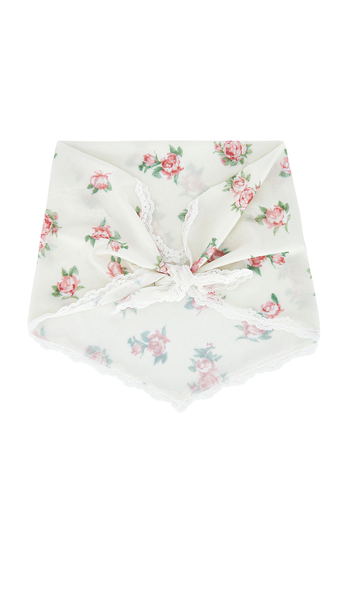 Yuhan Wang Rose Print Scarf in Yellow
