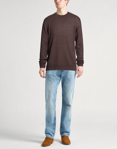 Lab Man Sweater Chocolate brown Size L Merino Wool, Superkid mohair, Cashmere