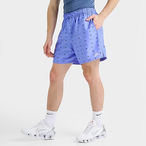 Men's Sportswear Club Monogram Woven Flow Shorts in Royal Pulse/Black