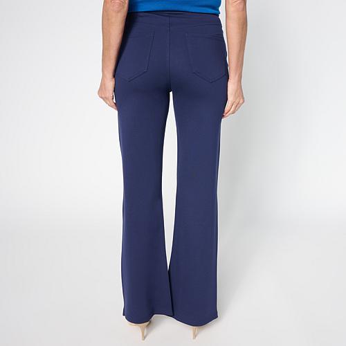 C Wonder by Christian Siriano Pull-On Ponte Knit Bootcut Pant - Blue