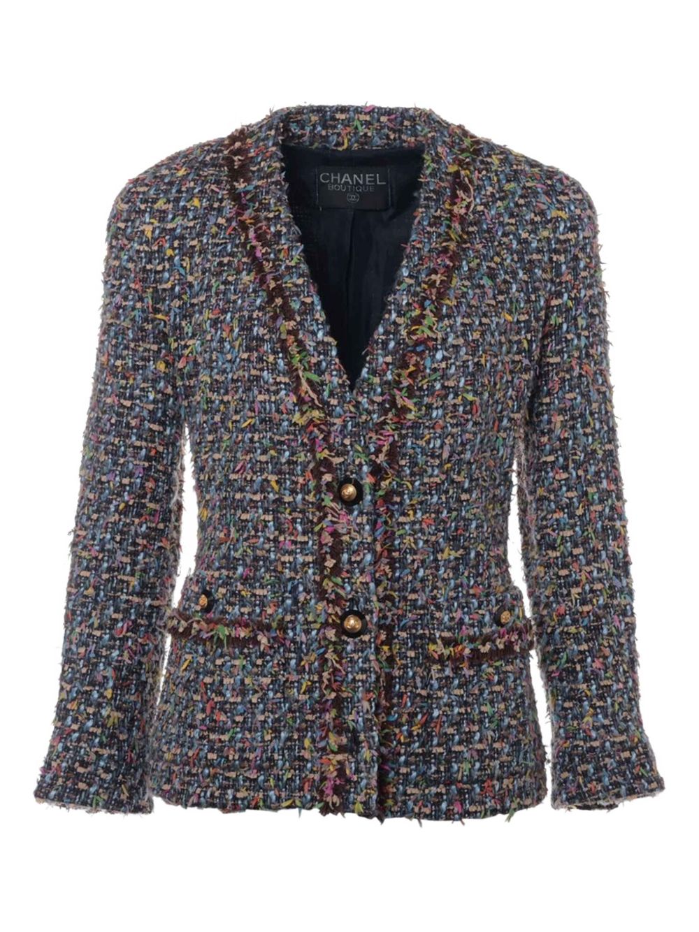 CHANEL Pre-Owned 1990s tweed jacket - Black