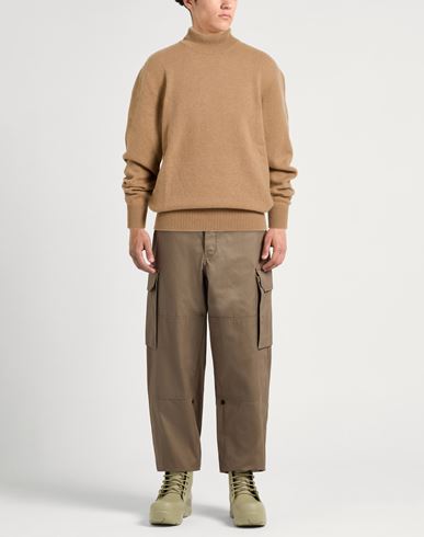 Man Turtleneck Camel Size 38 Merino Wool, Cashmere
