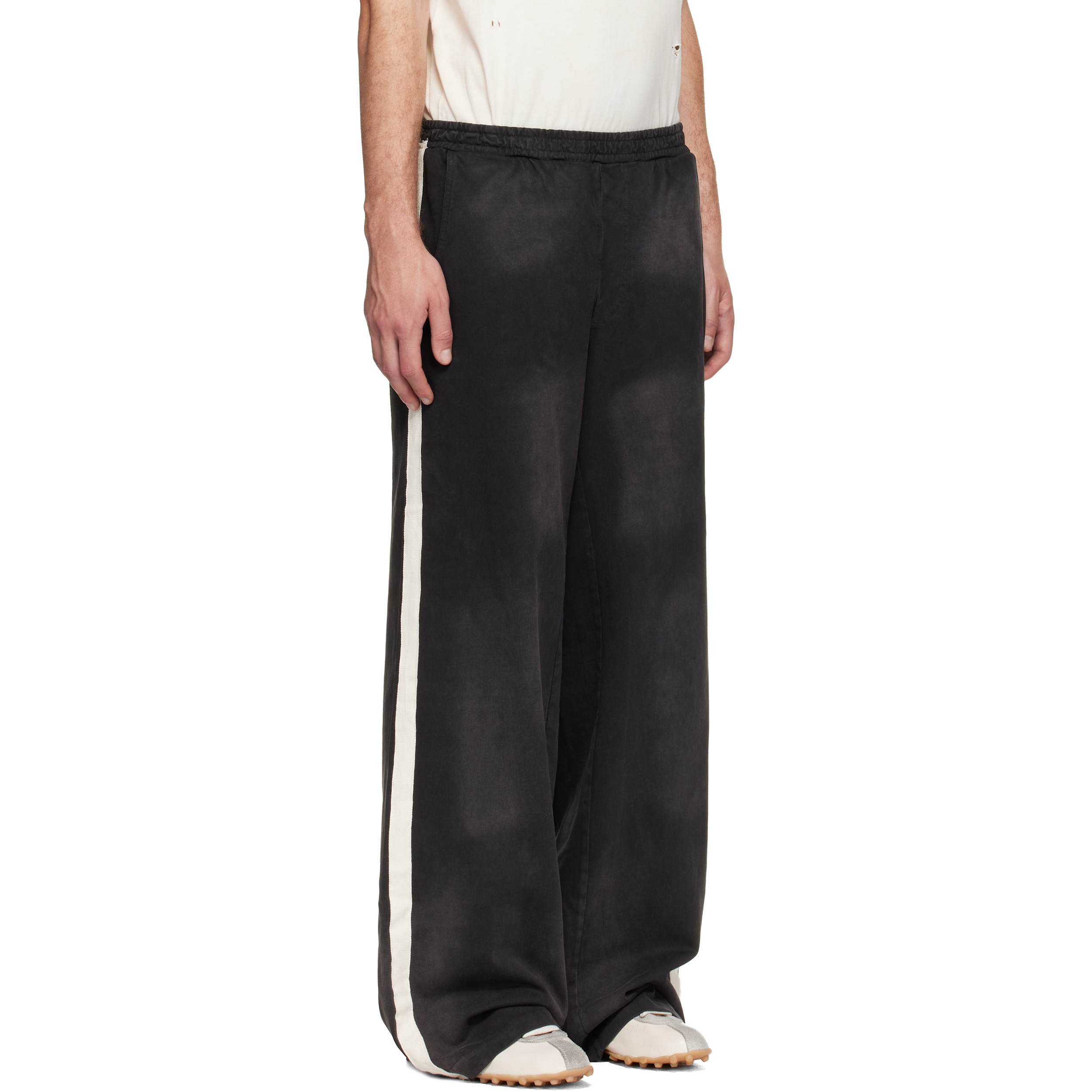 Black Striped Sweatpants