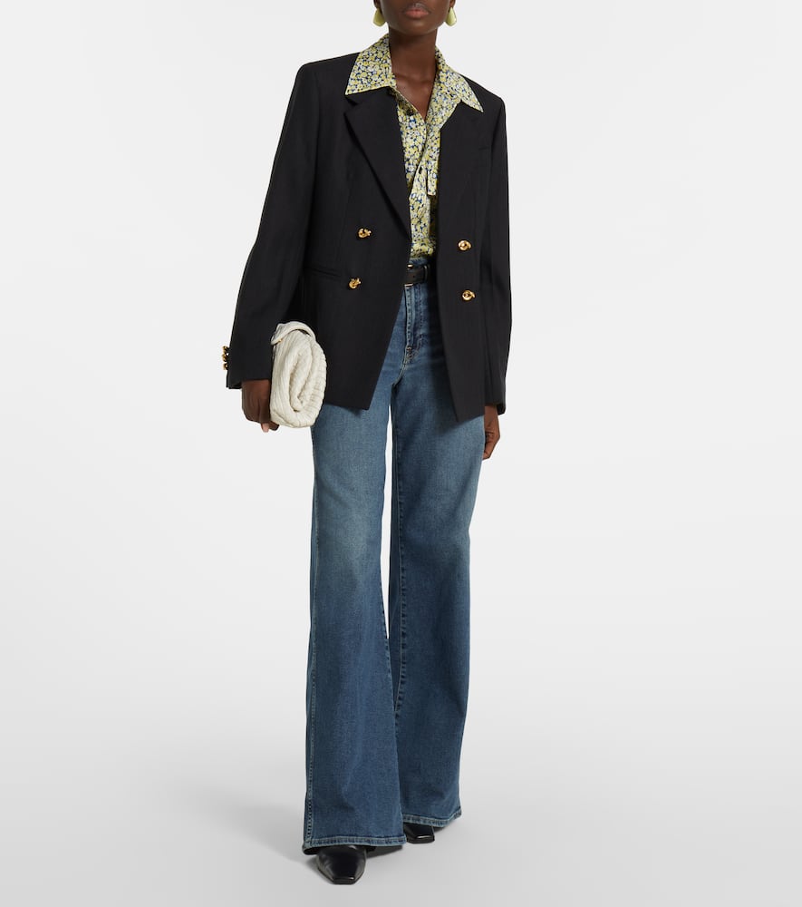 Luxe Vintage high-rise wide-leg jeans