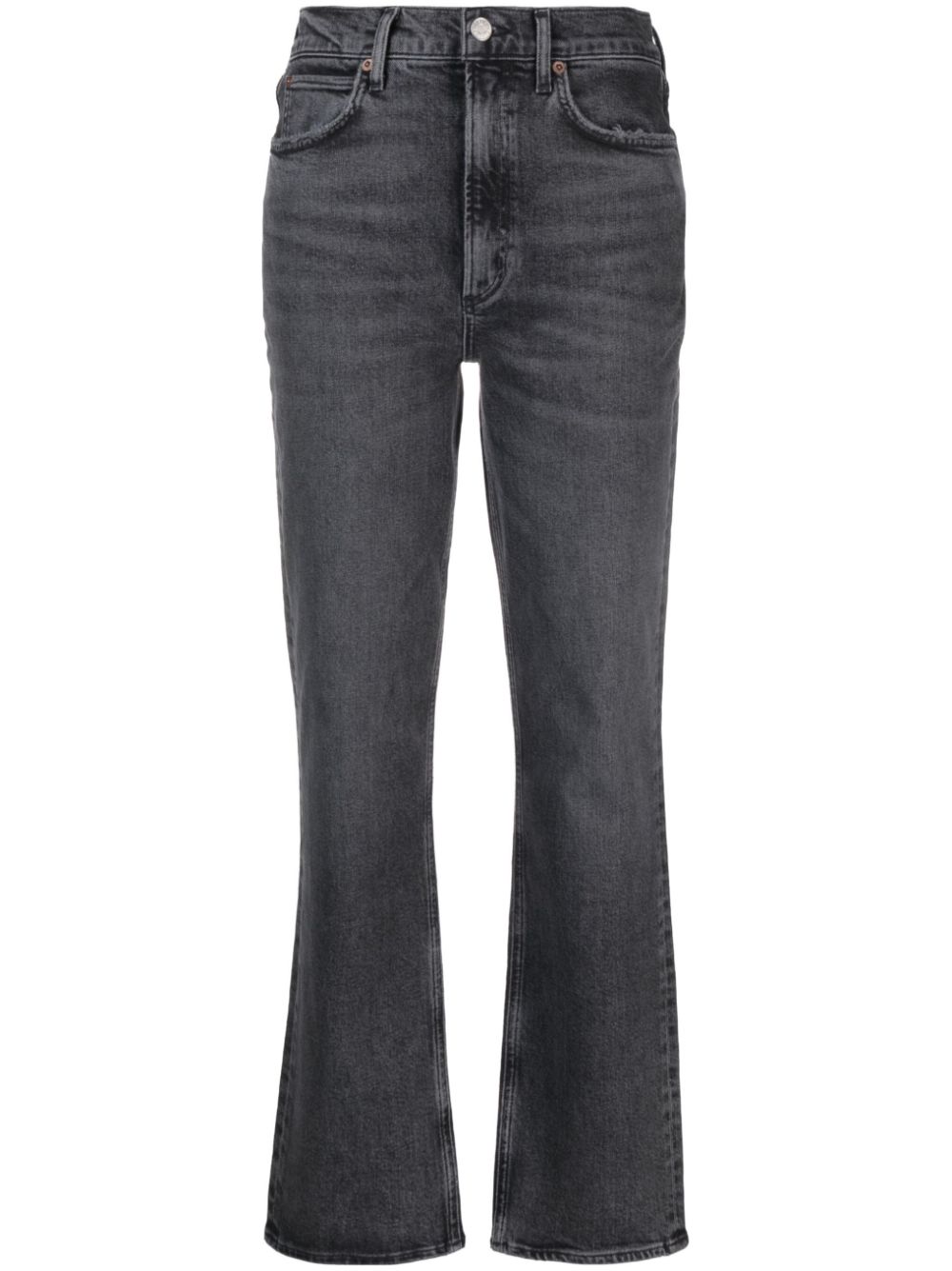 Stovepipe straight-leg jeans - Grey