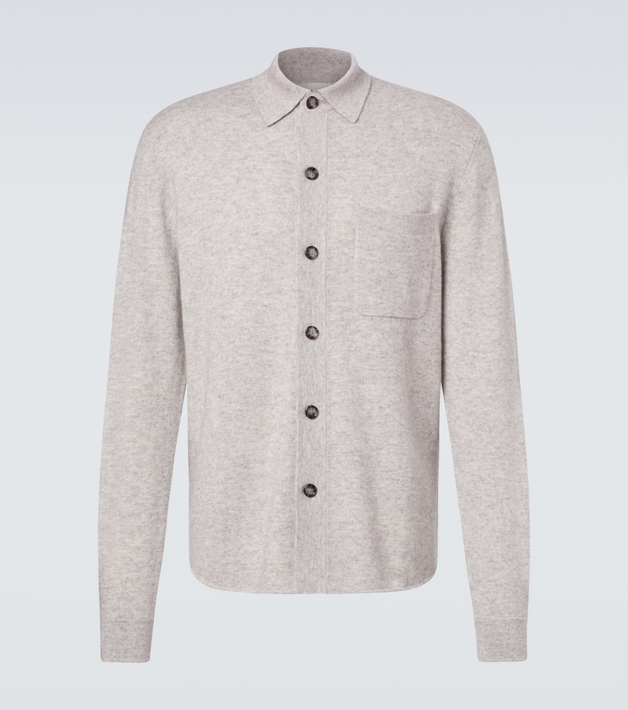 Cotton and cashmere overshirt