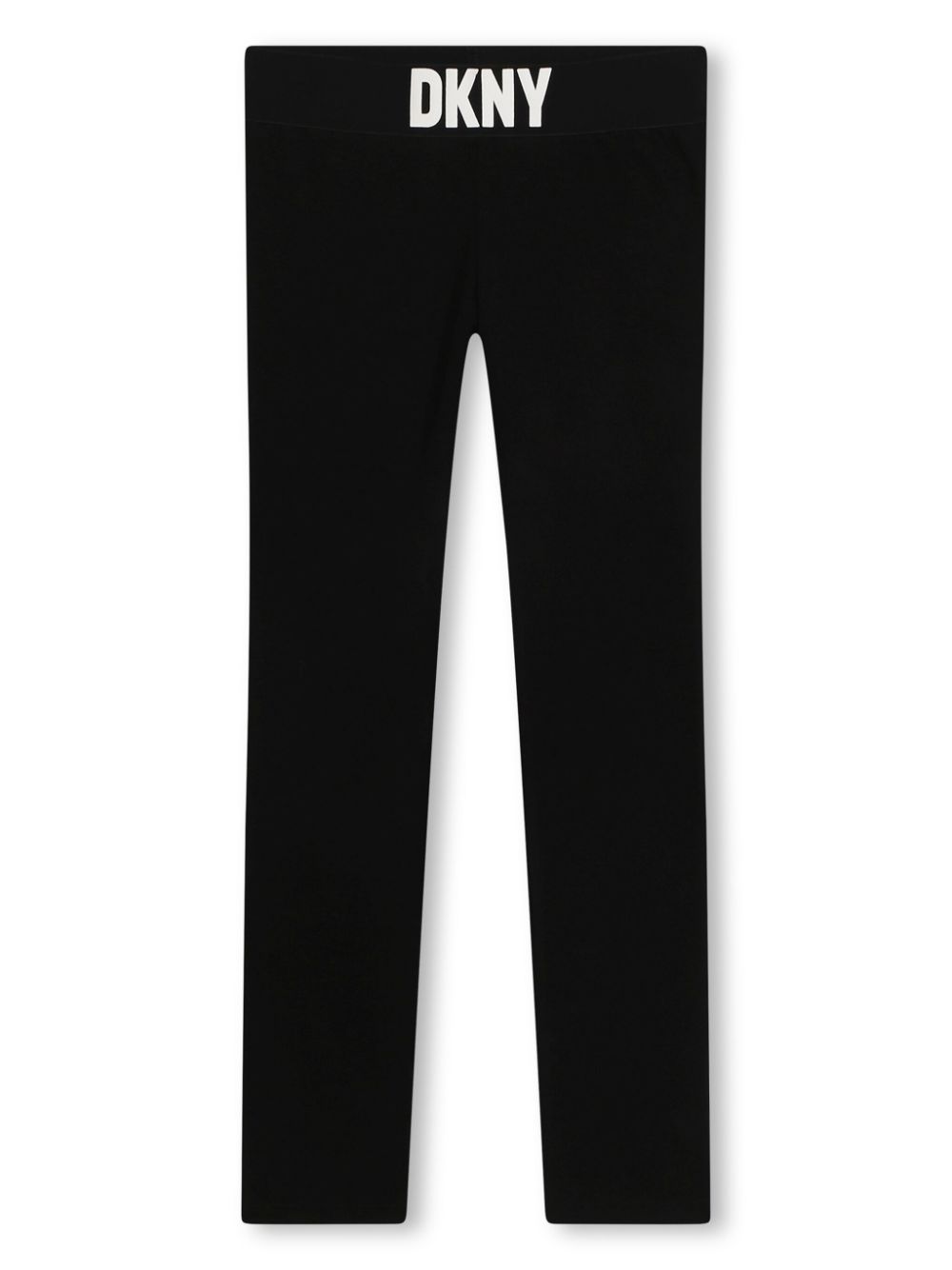 Logo-waistband leggings - Black