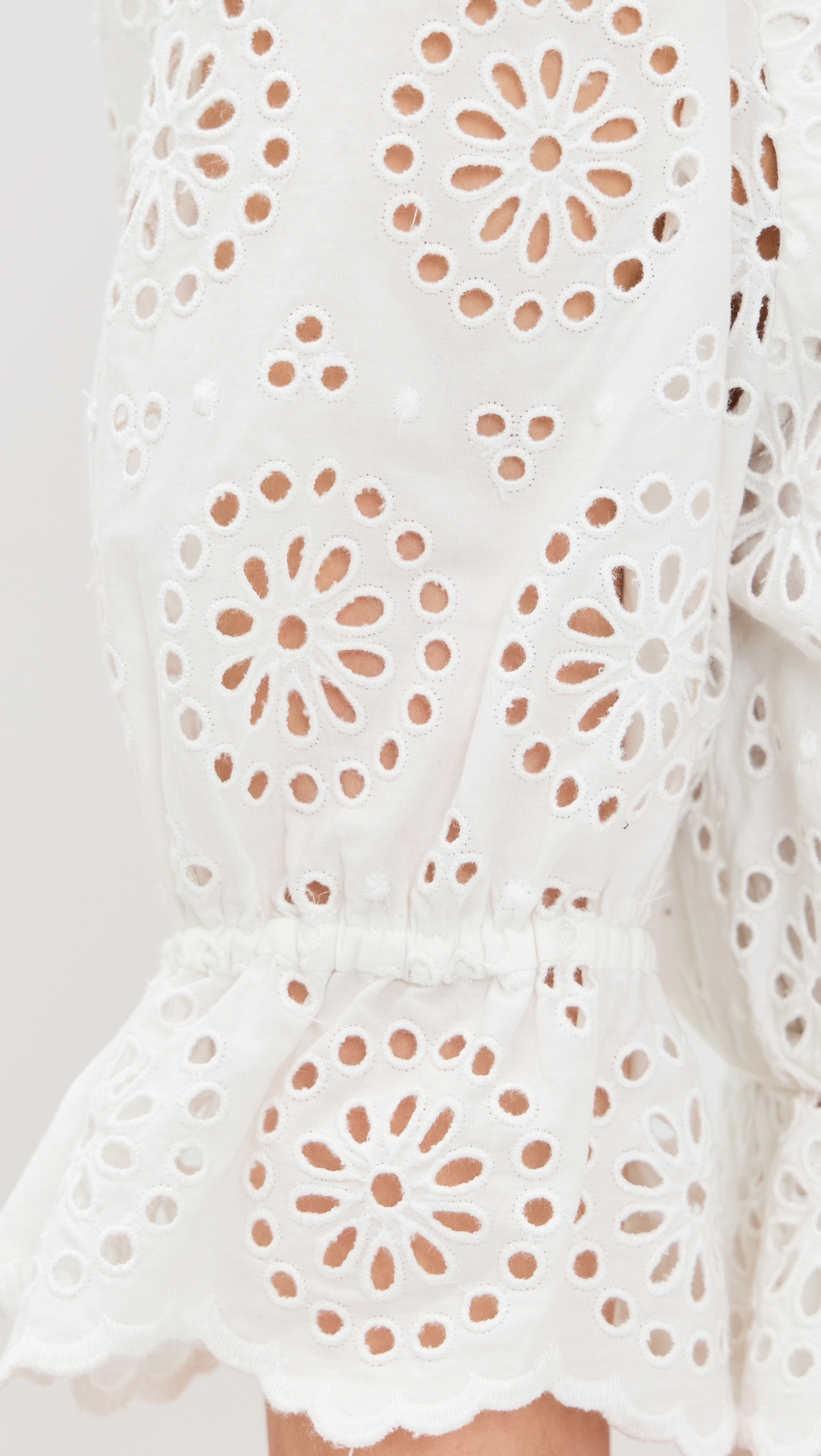The Solstice Eyelet Blouse White
