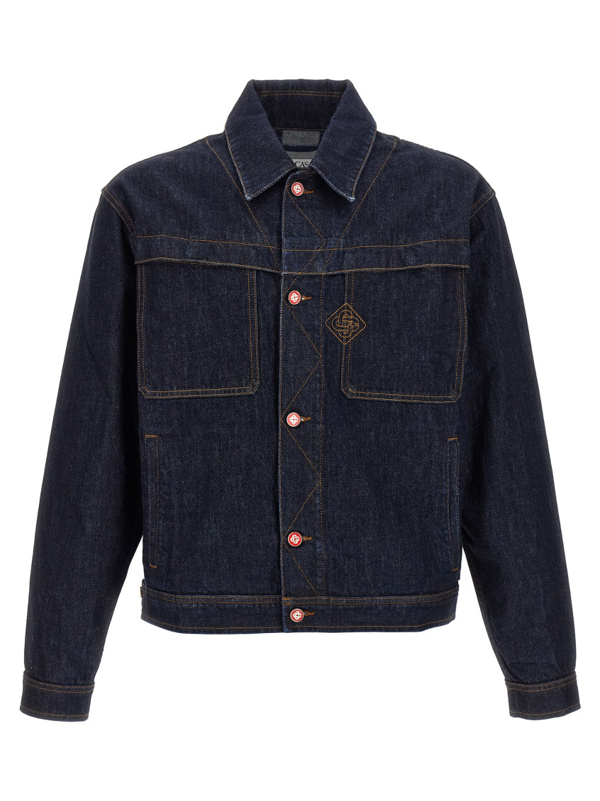 Denim Jacket Puffer Jackets Blue