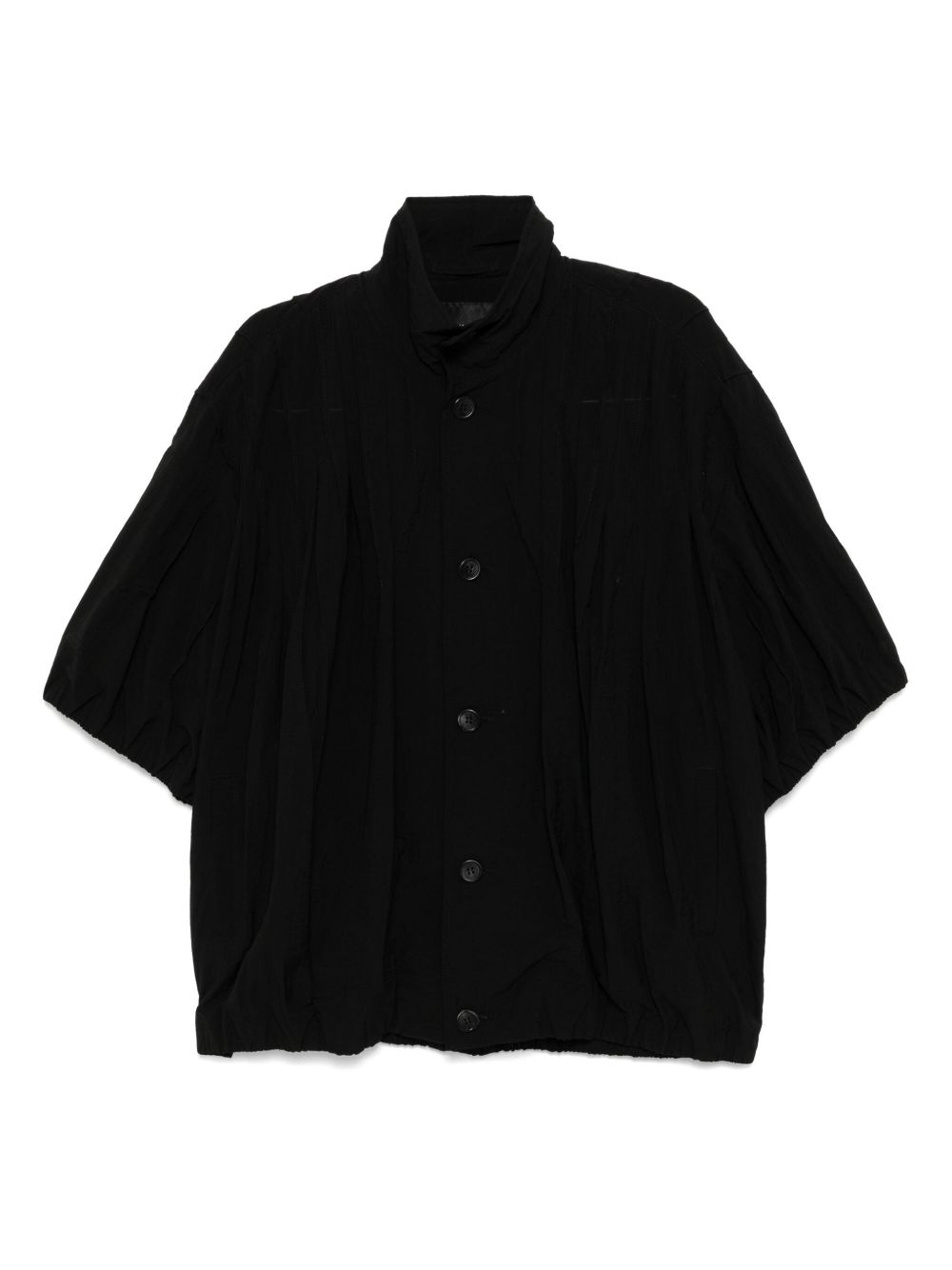 Polydart half-sleeved jacket - Black