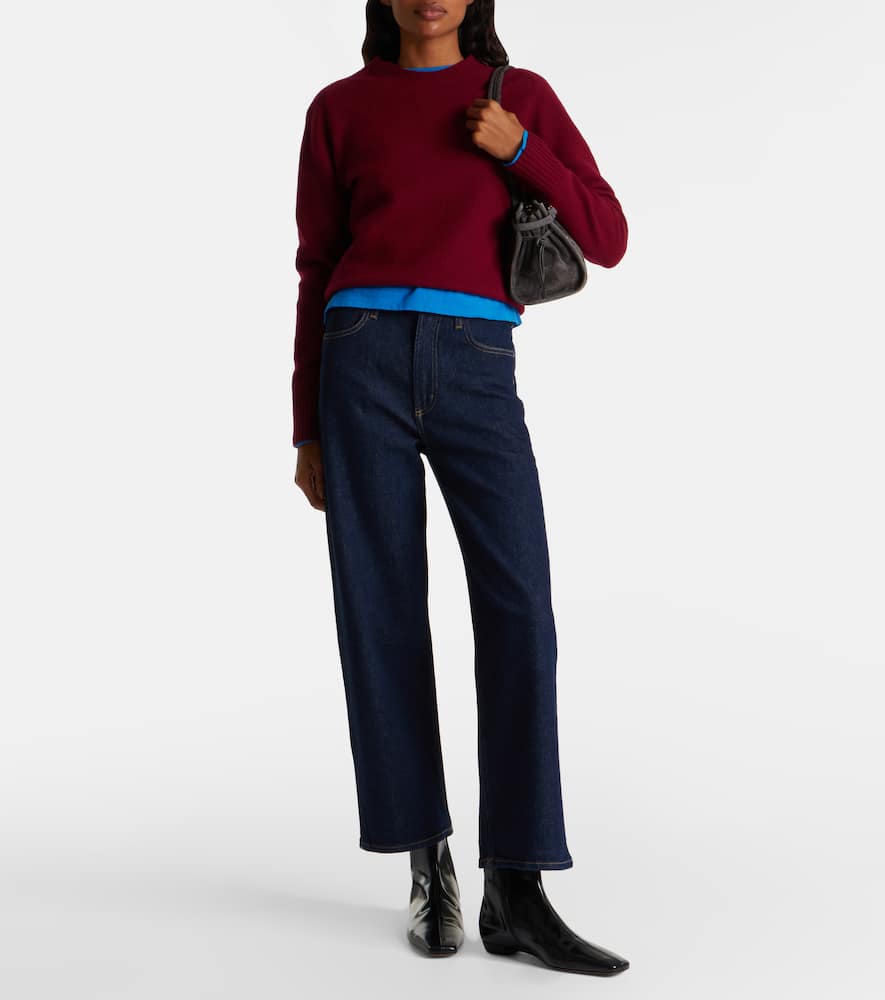 Ren high-rise wide-leg jeans